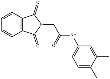 N-(3,4-dimethylphenyl)-2-(1,3-dioxoisoindolin-2-yl)acetamide Structural