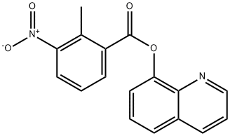 quinolin-8-yl 2-methyl-3-nitrobenzoate Structural
