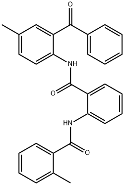 N-(2-benzoyl-4-methylphenyl)-2-(2-methylbenzamido)benzamide Structural