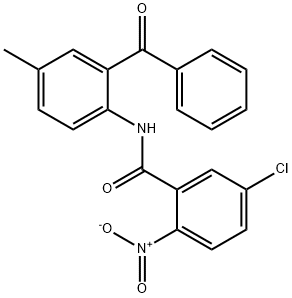 N-(2-benzoyl-4-methylphenyl)-5-chloro-2-nitrobenzamide Structural