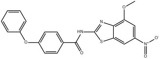 N-(4-methoxy-6-nitrobenzo[d]thiazol-2-yl)-4-phenoxybenzamide Structural