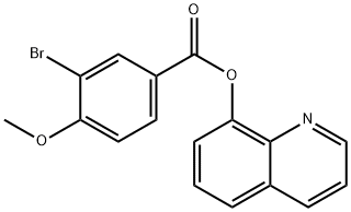 quinolin-8-yl 3-bromo-4-methoxybenzoate Structural