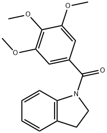 indolin-1-yl(3,4,5-trimethoxyphenyl)methanone Structural