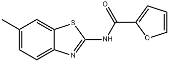 N-(6-methylbenzo[d]thiazol-2-yl)furan-2-carboxamide Structural