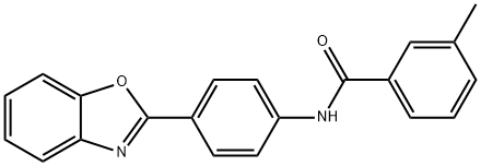 N-[4-(1,3-benzoxazol-2-yl)phenyl]-3-methylbenzamide Structural