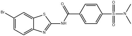 N-(6-bromobenzo[d]thiazol-2-yl)-4-(N,N-dimethylsulfamoyl)benzamide Structural
