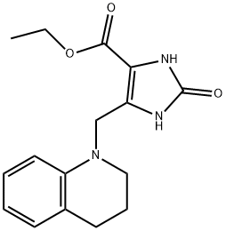 ethyl 5-(3,4-dihydroquinolin-1(2H)-ylmethyl)-2-oxo-2,3-dihydro-1H-imidazole-4-carboxylate Structural