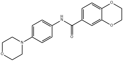 N-(4-morpholinophenyl)-2,3-dihydrobenzo[b][1,4]dioxine-6-carboxamide Structural