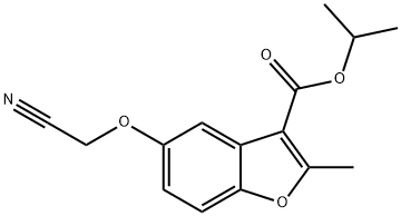 isopropyl 5-(cyanomethoxy)-2-methylbenzofuran-3-carboxylate Structural