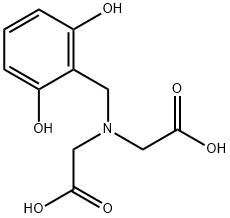 Glycine, N-(carboxymethyl)-N-[(2,6-dihydroxyphenyl)methyl]- Structural