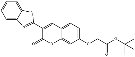 tert-butyl 2-((3-(benzo[d]thiazol-2-yl)-2-oxo-2H-chromen-7-yl)oxy)acetate Structural