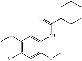 N-(4-chloro-2,5-dimethoxyphenyl)cyclohexanecarboxamide Structural