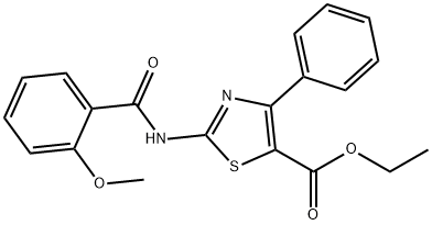 ethyl 2-(2-methoxybenzamido)-4-phenylthiazole-5-carboxylate Structural