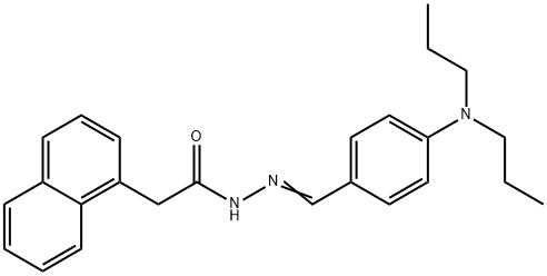 N'-{(E)-[4-(dipropylamino)phenyl]methylidene}-2-(naphthalen-1-yl)acetohydrazide Structural