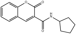 N-cyclopentyl-2-oxo-2H-chromene-3-carboxamide Structural