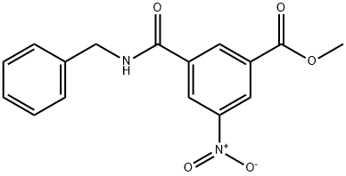 methyl 3-(benzylcarbamoyl)-5-nitrobenzoate Structural
