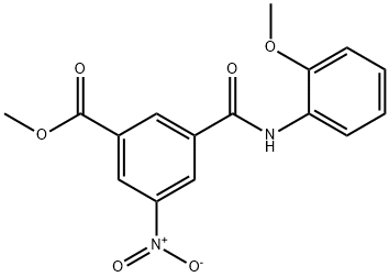 methyl 3-[(2-methoxyphenyl)carbamoyl]-5-nitrobenzoate Structural