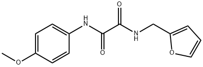 N-(furan-2-ylmethyl)-N'-(4-methoxyphenyl)ethanediamide Structural