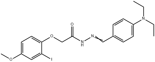 N'-{(Z)-[4-(diethylamino)phenyl]methylidene}-2-(2-iodo-4-methoxyphenoxy)acetohydrazide Structural