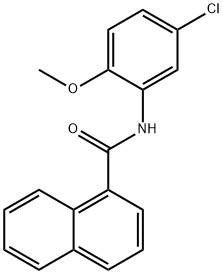 N-(5-chloro-2-methoxyphenyl)naphthalene-1-carboxamide Structural