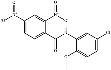 N-(5-chloro-2-methoxyphenyl)-2,4-dinitrobenzamide Structural