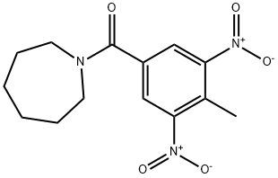 azepan-1-yl-(4-methyl-3,5-dinitrophenyl)methanone Structural