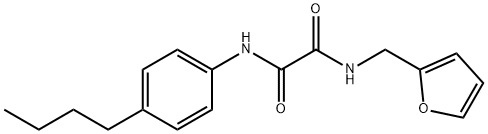 N-(4-butylphenyl)-N'-(furan-2-ylmethyl)ethanediamide Structural