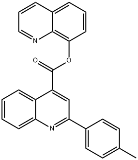 quinolin-8-yl 2-(4-methylphenyl)quinoline-4-carboxylate Structural