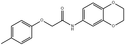 N-(2,3-dihydro-1,4-benzodioxin-6-yl)-2-(4-methylphenoxy)acetamide Structural