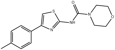 N-[4-(4-methylphenyl)-1,3-thiazol-2-yl]-4-morpholinecarboxamide Structural