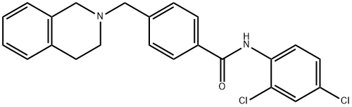 N-(2,4-dichlorophenyl)-4-(3,4-dihydroisoquinolin-2(1H)-ylmethyl)benzamide Structural