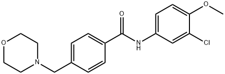 N-(3-chloro-4-methoxyphenyl)-4-(morpholin-4-ylmethyl)benzamide Structural