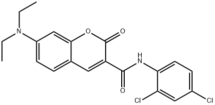 N-(2,4-dichlorophenyl)-7-(diethylamino)-2-oxo-2H-chromene-3-carboxamide Structural