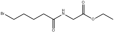 ethyl 2-(5-bromopentanamido)acetate Structural