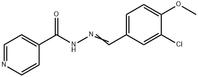 N'-[(E)-(3-chloro-4-methoxyphenyl)methylidene]pyridine-4-carbohydrazide Structural