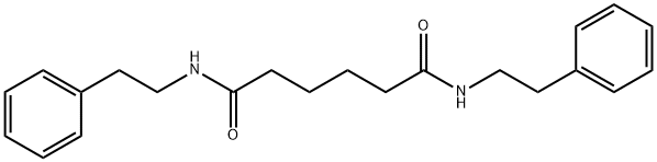 N,N'-bis(2-phenylethyl)hexanediamide Structural