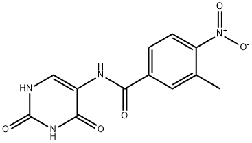 N-(2,4-dioxo-1,2,3,4-tetrahydropyrimidin-5-yl)-3-methyl-4-nitrobenzamide Structural