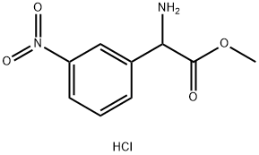 RS-3-Nitrophenylglycine methyl ester hydrochloride Structural