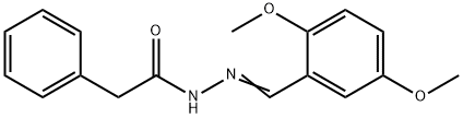 N'-[(E)-(2,5-dimethoxyphenyl)methylidene]-2-phenylacetohydrazide Structural