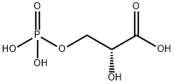 Propanoic acid, 2-hydroxy-3-(phosphonooxy)-, (R)- Structural