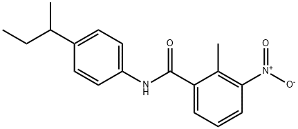 N-[4-(butan-2-yl)phenyl]-2-methyl-3-nitrobenzamide Structural