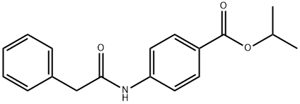 isopropyl 4-[(phenylacetyl)amino]benzoate Structural