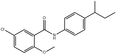 N-[4-(butan-2-yl)phenyl]-5-chloro-2-methoxybenzamide Structural