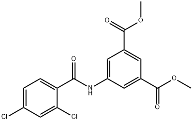 dimethyl 5-[(2,4-dichlorobenzoyl)amino]isophthalate Structural