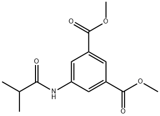dimethyl 5-(2-methylpropanoylamino)benzene-1,3-dicarboxylate Structural