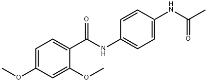 N-(4-acetamidophenyl)-2,4-dimethoxybenzamide Structural