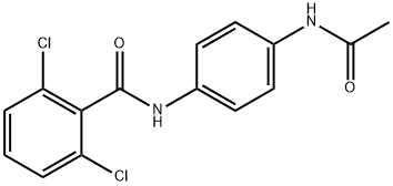 N-[4-(acetylamino)phenyl]-2,6-dichlorobenzamide Structural