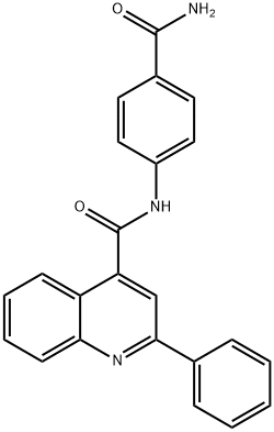 N-(4-carbamoylphenyl)-2-phenylquinoline-4-carboxamide Structural