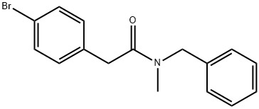 N-benzyl-2-(4-bromophenyl)-N-methylacetamide Structural