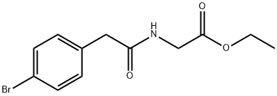 ethyl N-[(4-bromophenyl)acetyl]glycinate Structural